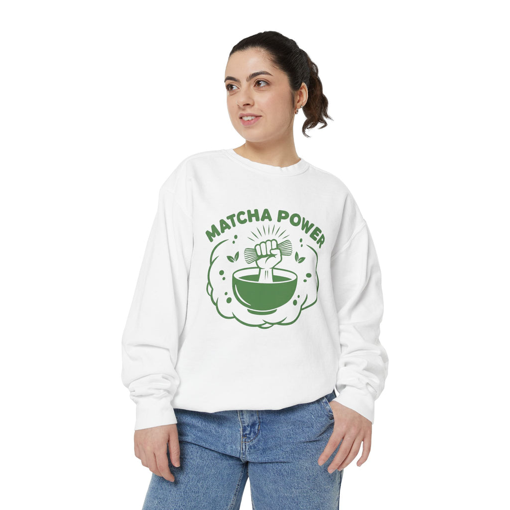Matcha Power Sweatshirt - Crewneck Sweatshirt