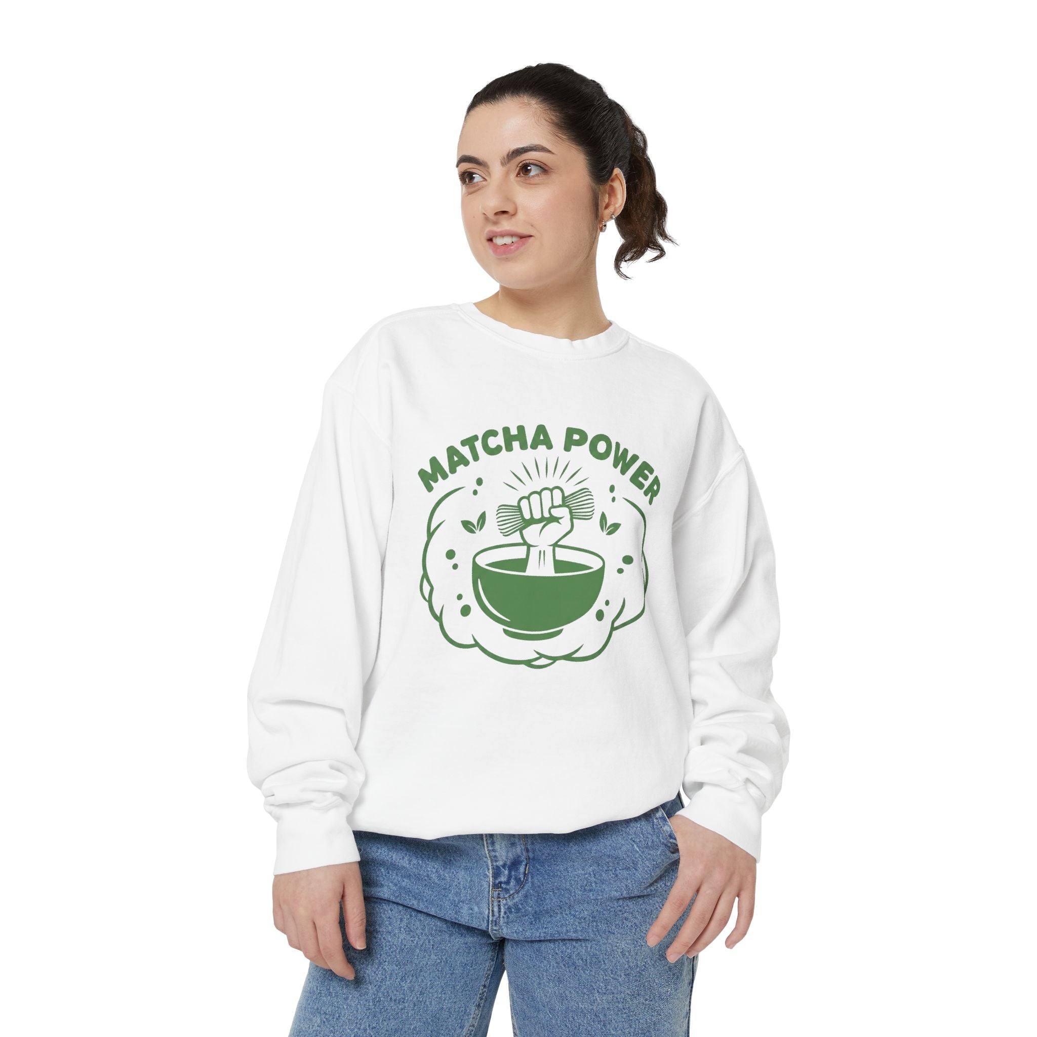 Matcha Power Sweatshirt - Crewneck Sweatshirt