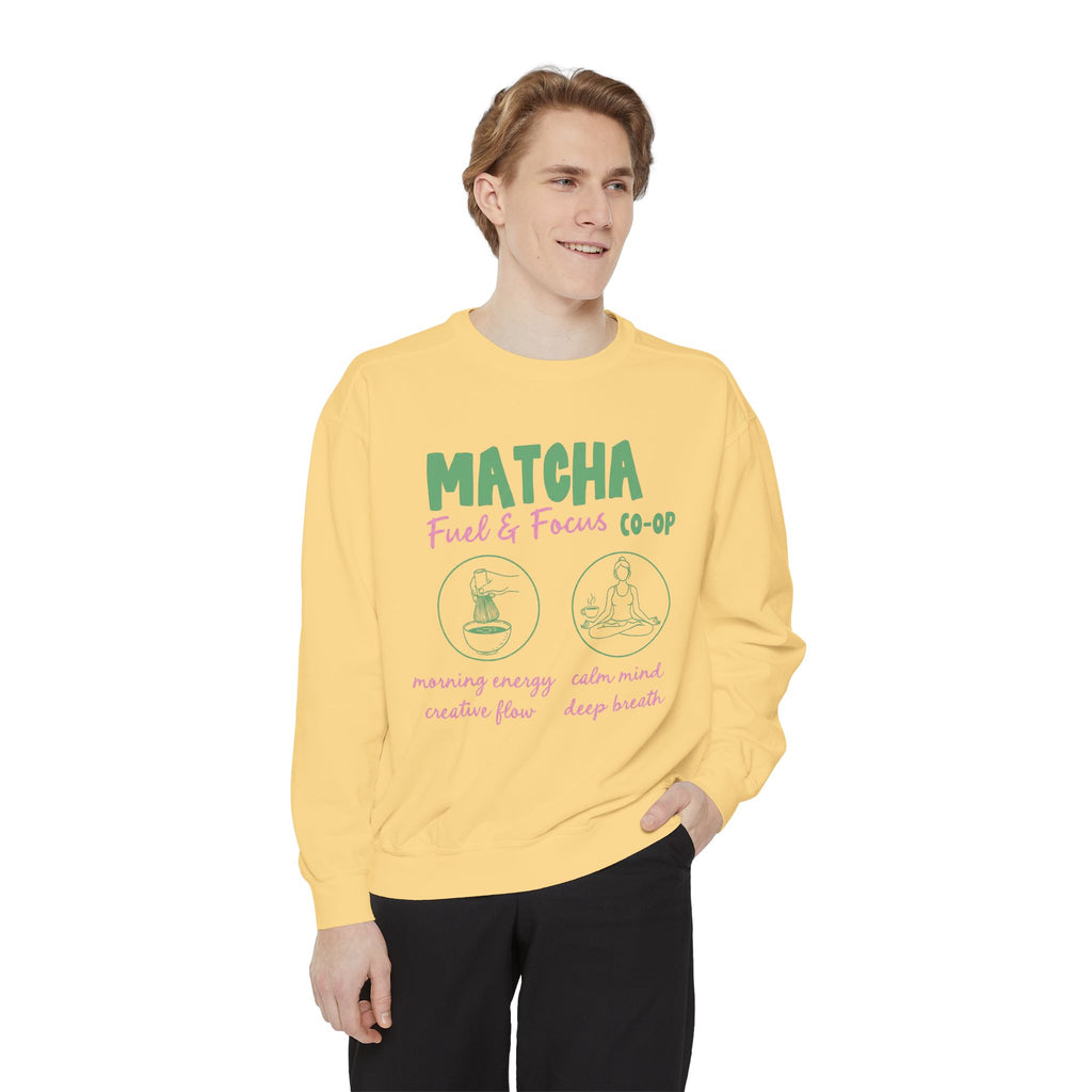 Matcha Fuel & Focus — Crewneck Sweatshirt