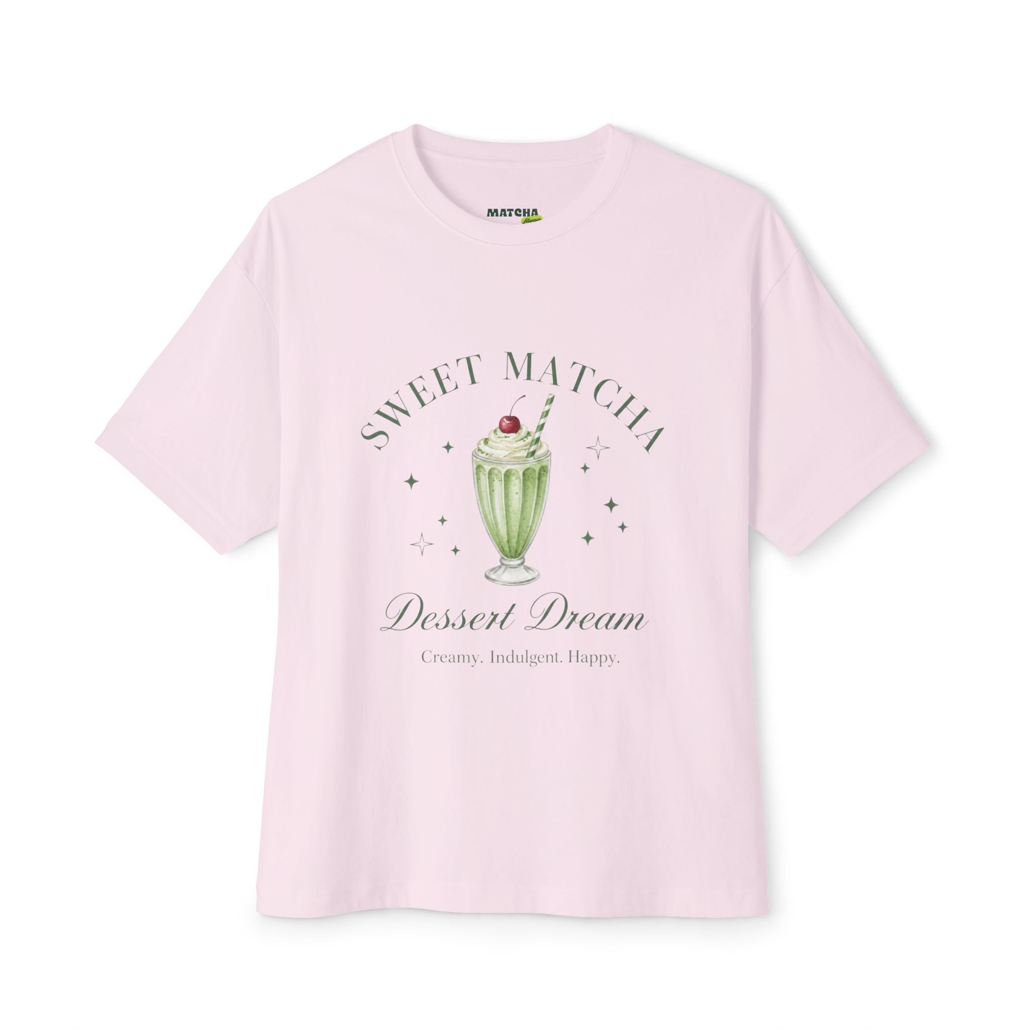 Matcha Milkshake Tee — Sweet Matcha Dessert Dream Graphic T-Shirt