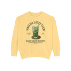 Matcha Latte Club Sweatshirt — Daily Green Routine Graphic Pullover