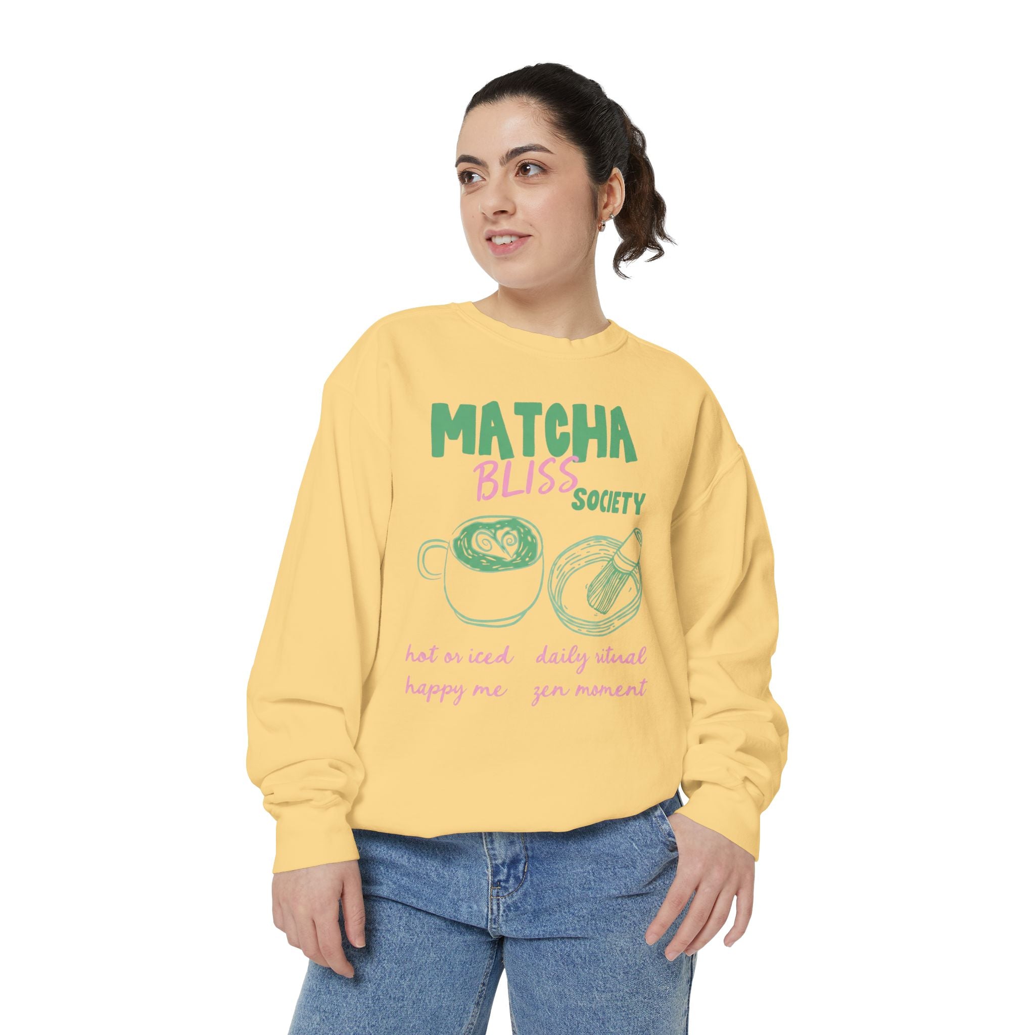 Matcha Bliss — Cozy Crewneck Sweatshirt