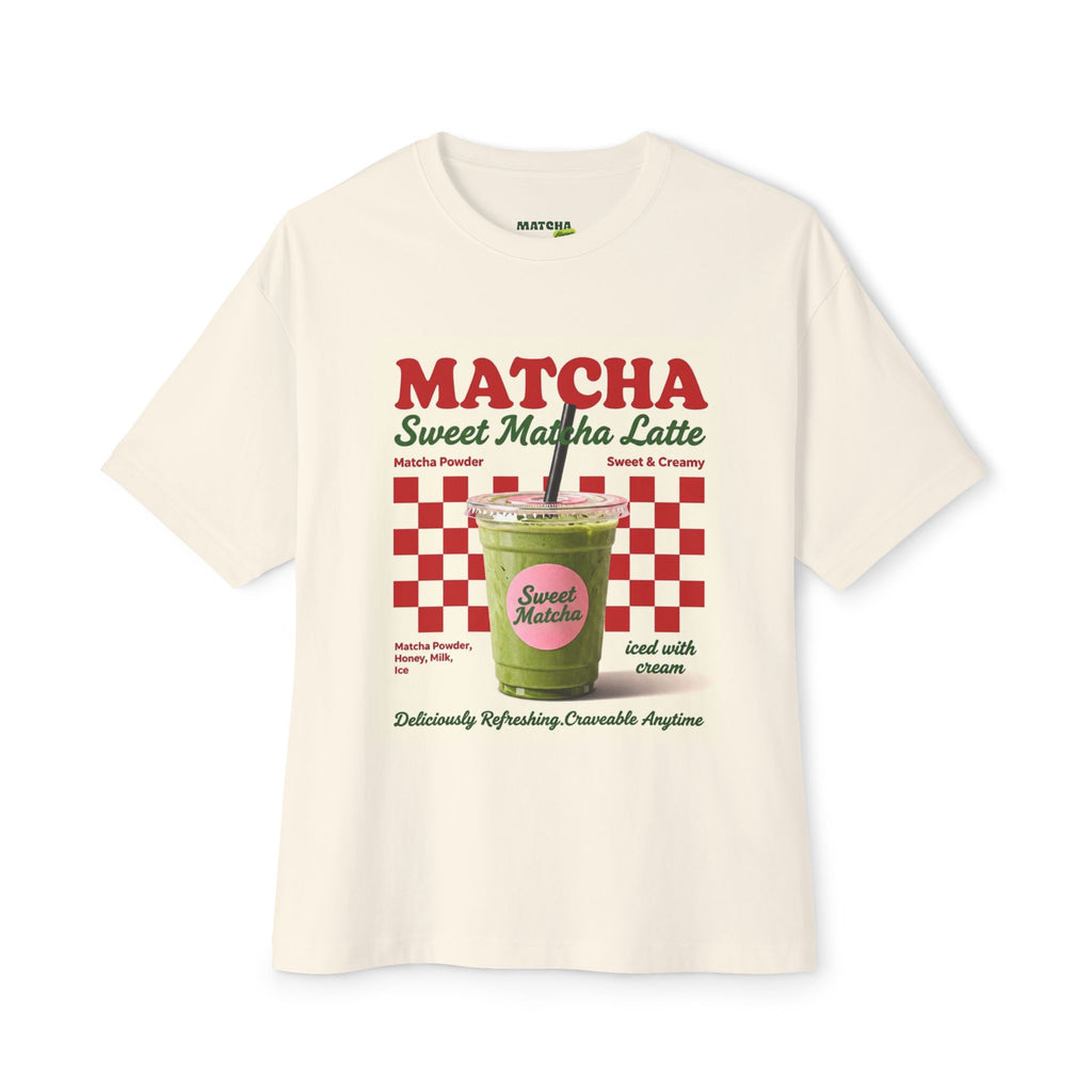 Matcha Sweet Latte Tee — Retro Café Graphic T-Shirt
