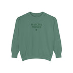Matcha Prince — Minimalist Tea Lover Graphic Crewneck Sweatshirt