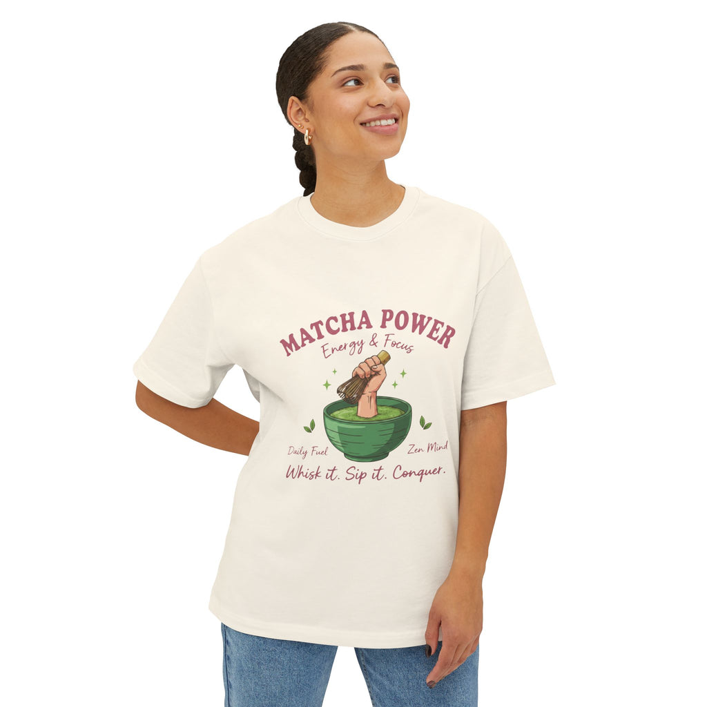 Matcha Power Tee — Cute Matcha Bowl Graphic Shirt