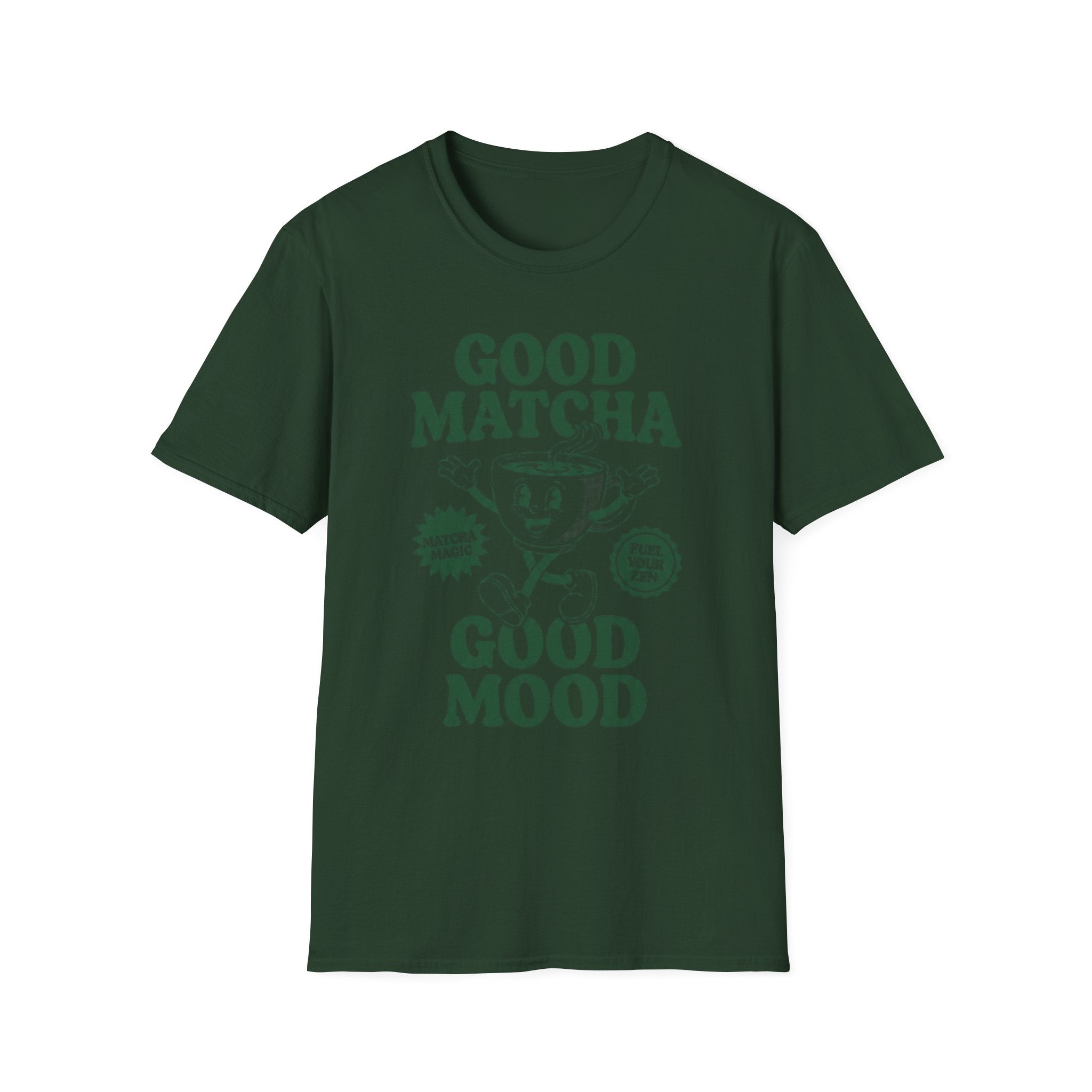Good Matcha Good Mood T-Shirt — Retro Matcha Tea Graphic Tee