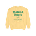 Matcha Magic — Whisk Sip Enjoy Graphic Crewneck Sweatshirt