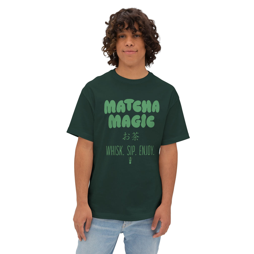 Matcha Magic Tee — Matcha Magic Graphic Oversized Boxy T-Shirt