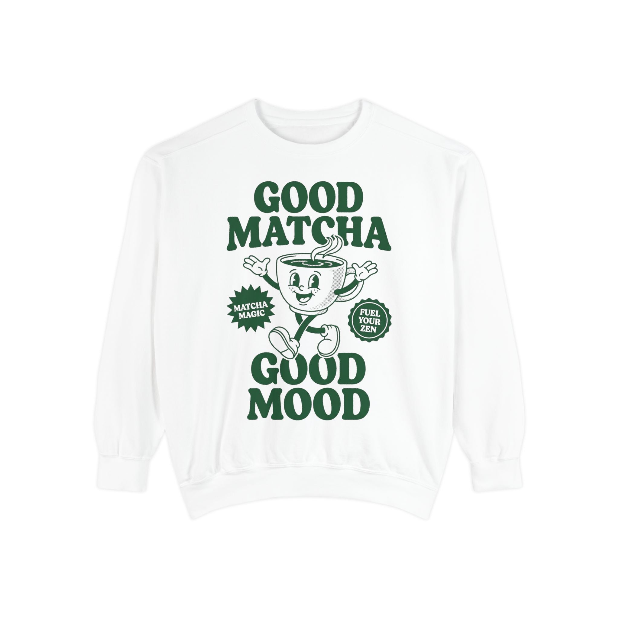 Good Matcha Good Mood - Graphic Crewneck Sweatshirt