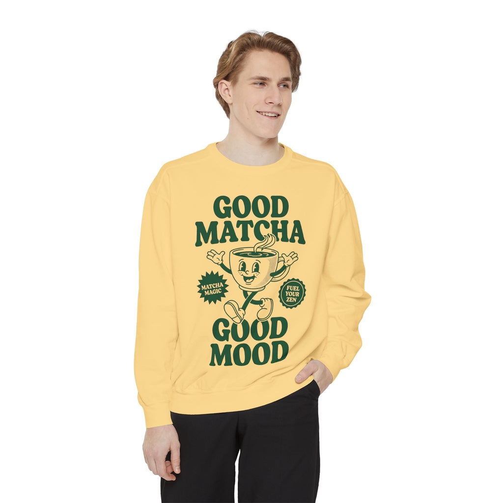 Good Matcha Good Mood - Graphic Crewneck Sweatshirt