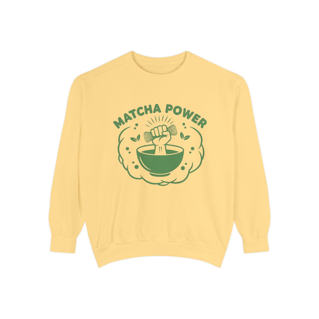 Matcha Power Sweatshirt - Crewneck Sweatshirt
