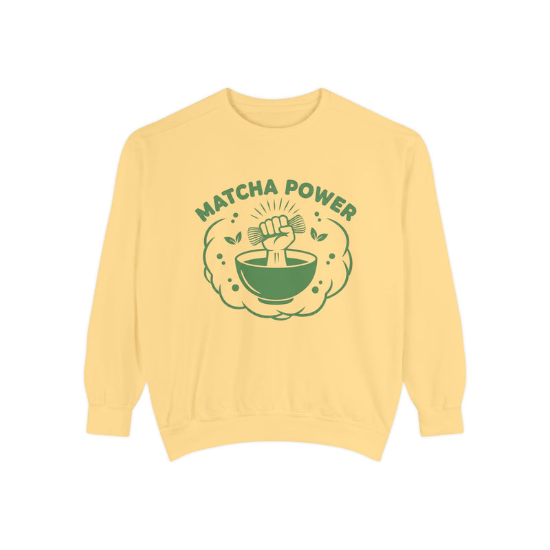 Matcha Power Sweatshirt - Crewneck Sweatshirt