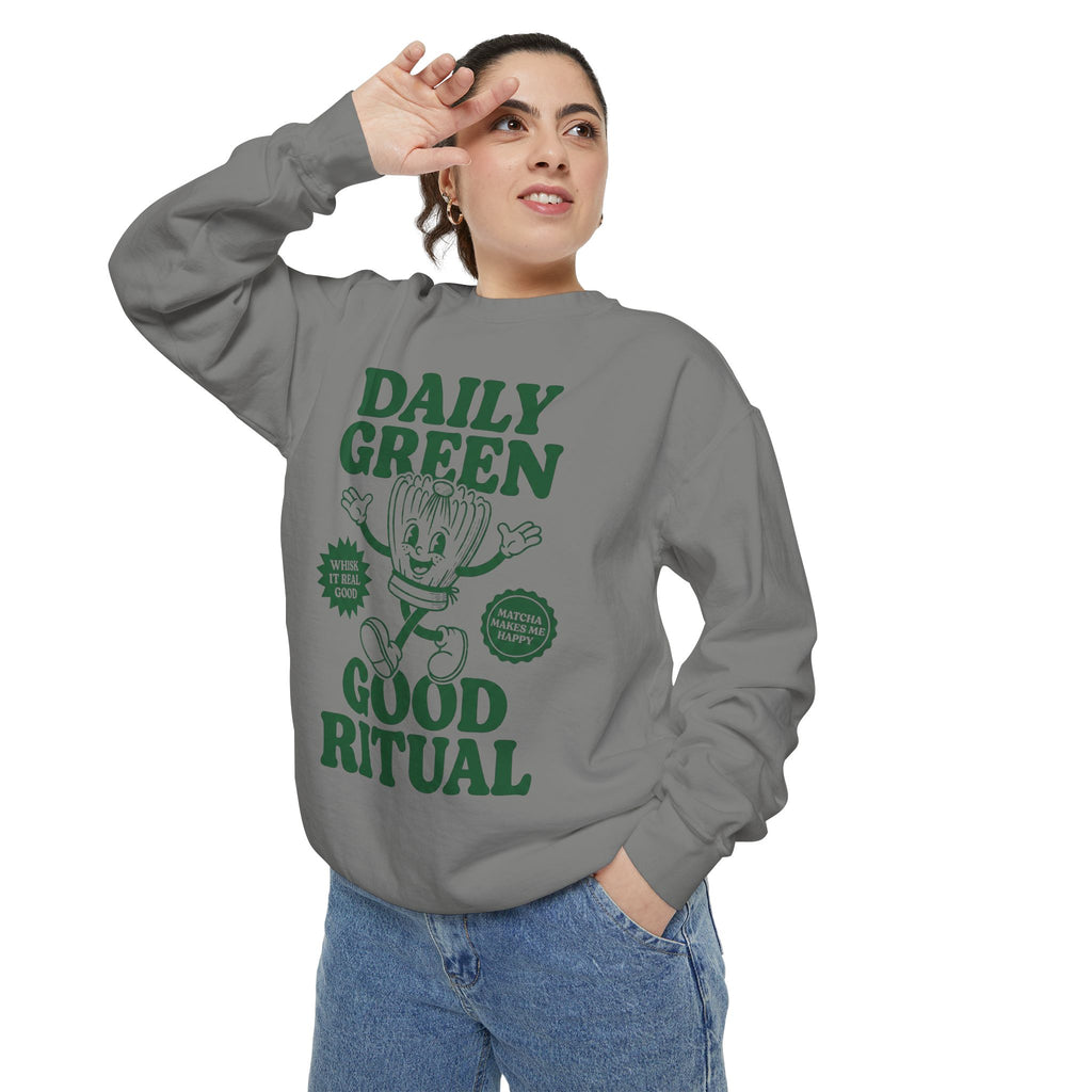 Daily Green Good Ritual - Graphic Crewneck Sweatshirt