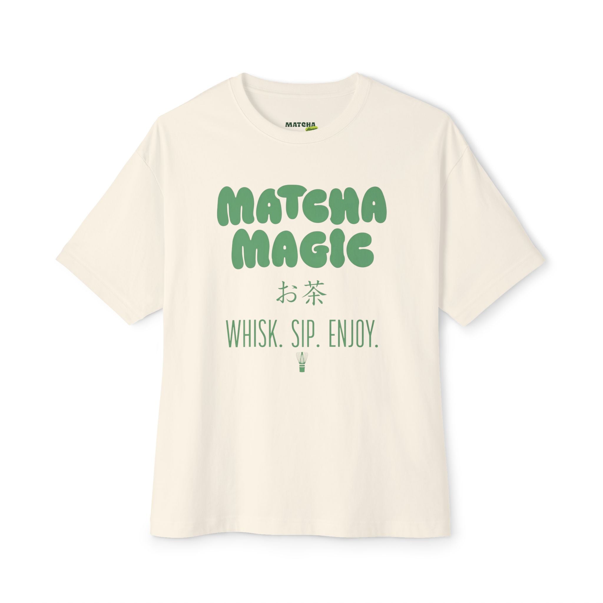 Matcha Magic Tee — Matcha Magic Graphic Oversized Boxy T-Shirt
