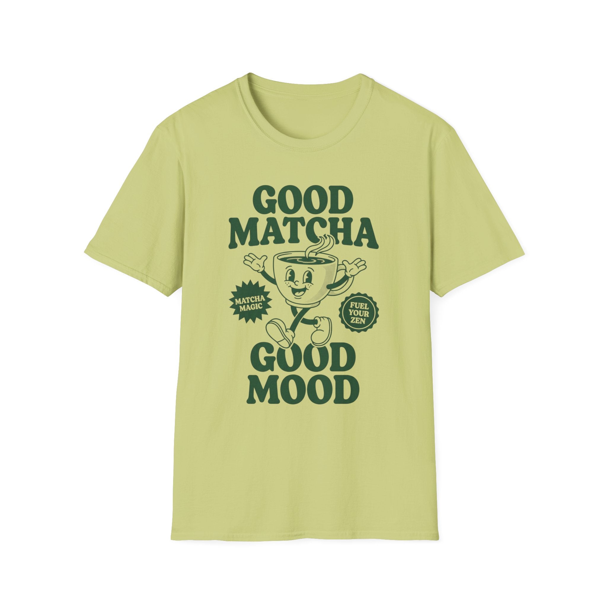 Good Matcha Good Mood T-Shirt — Retro Matcha Tea Graphic Tee