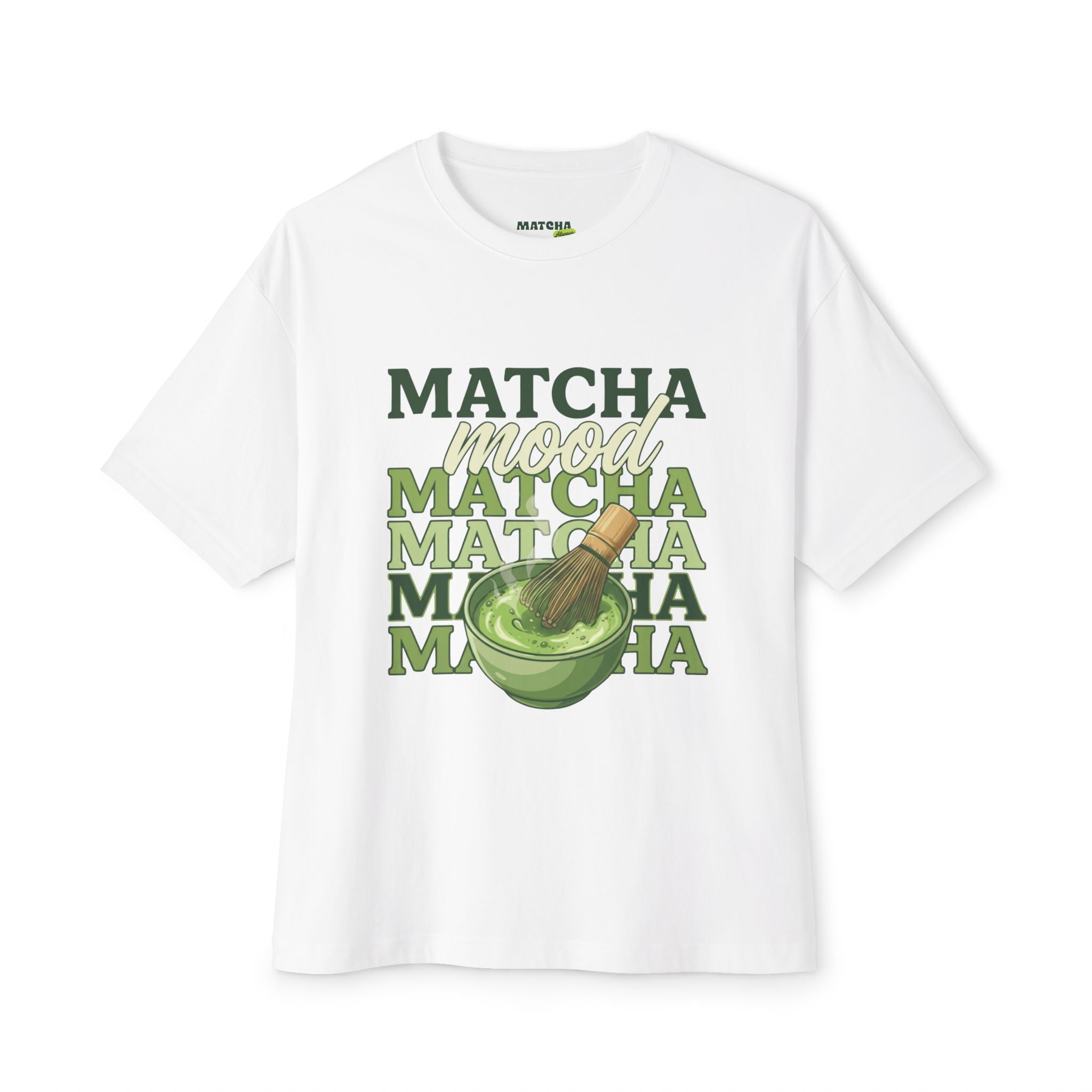 Matcha Mood Tee — Vintage Matcha Bowl Graphic T-Shirt