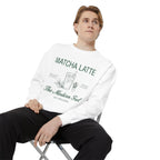 Matcha Latte Sweatshirt — The Modern Fuel Cozy Graphic Crewneck Sweatshirt