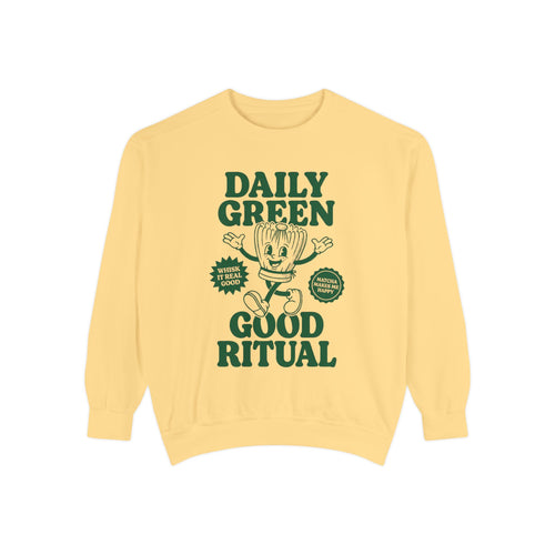Daily Green Good Ritual - Graphic Crewneck Sweatshirt