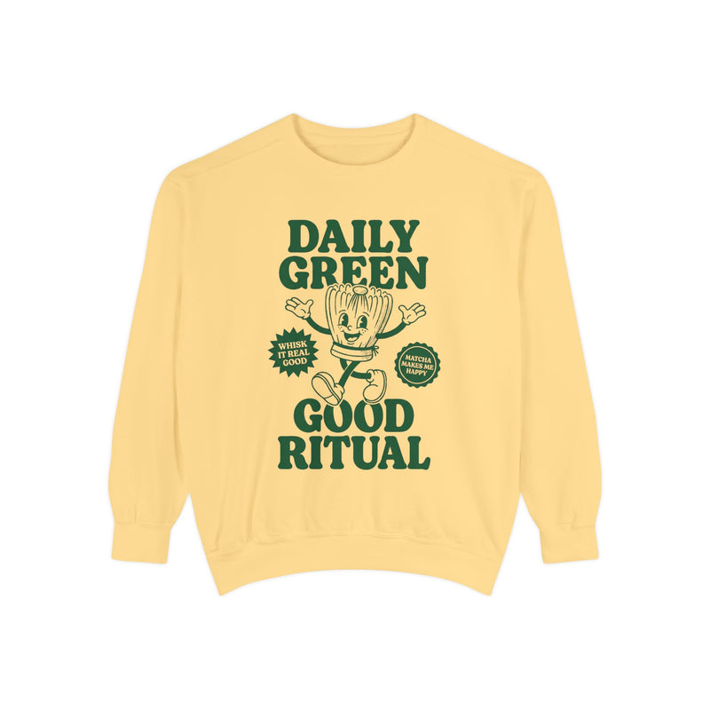 Daily Green Good Ritual - Graphic Crewneck Sweatshirt