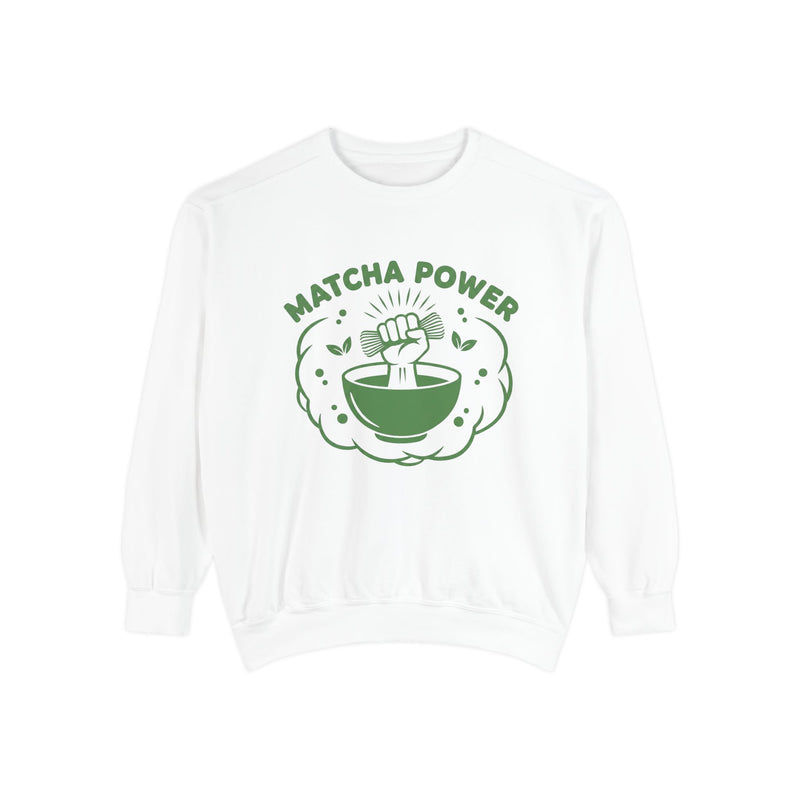 Matcha Power Sweatshirt - Crewneck Sweatshirt