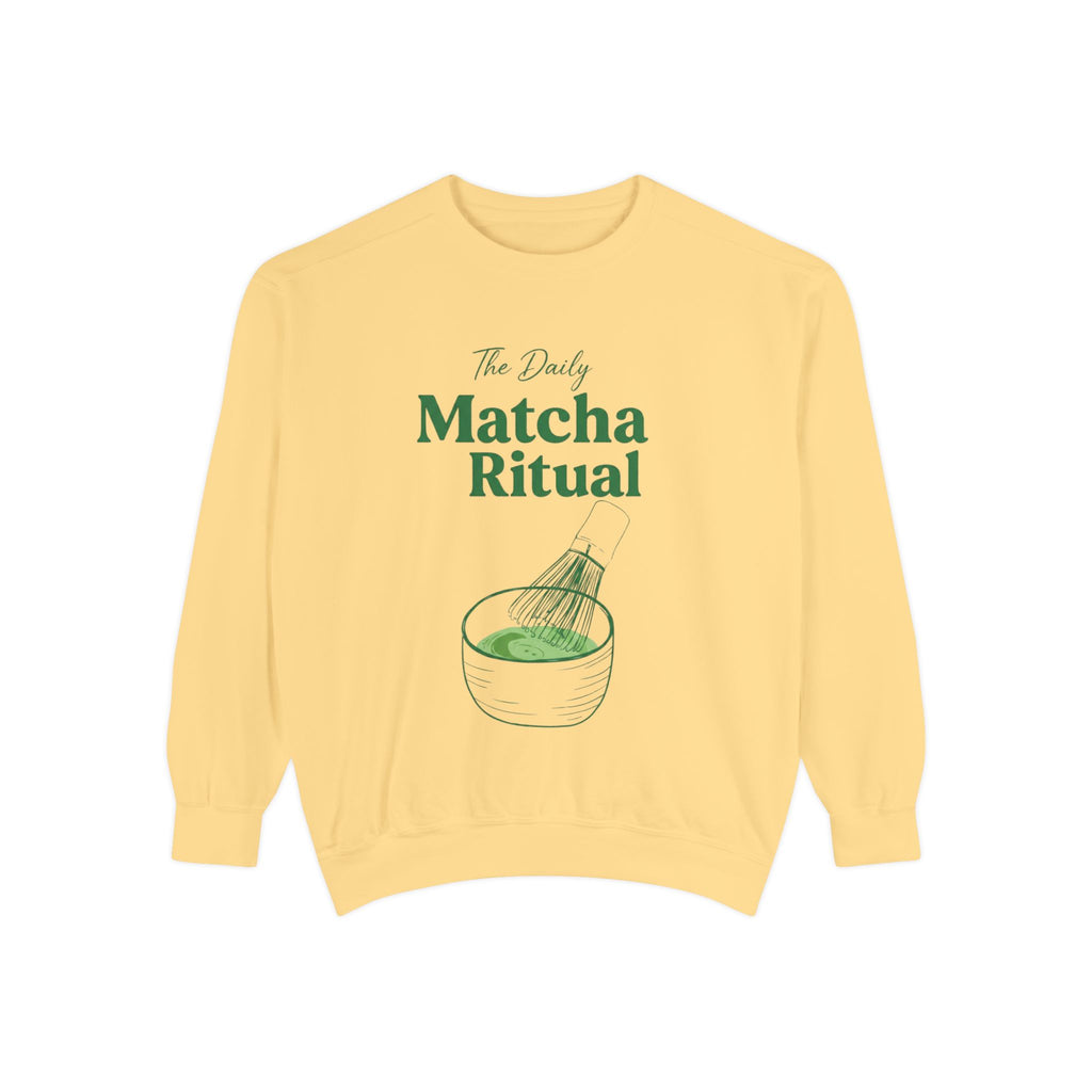 Matcha Ritual Sweatshirt — The Daily Matcha Graphic Crewneck Sweatshirt