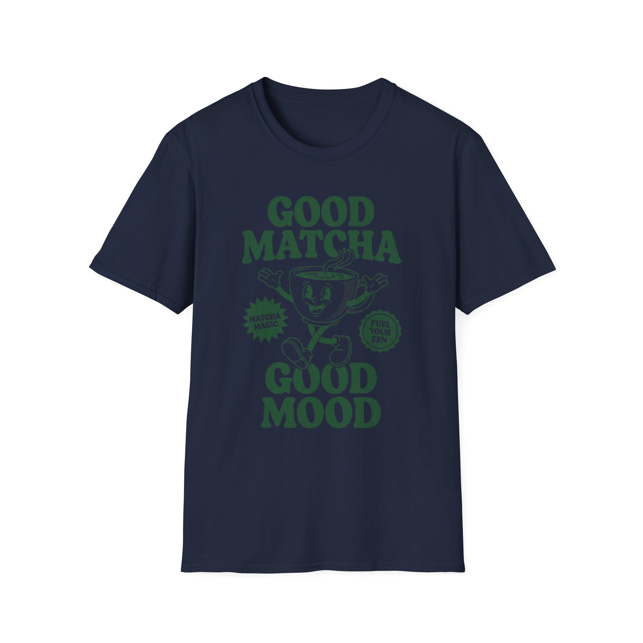 Good Matcha Good Mood T-Shirt — Retro Matcha Tea Graphic Tee