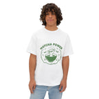 Matcha Power Tee — Retro Green Tea Graphic T-Shirt