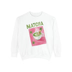 Matcha  — Cute Matcha Cup Graphic Crewneck Sweatshirt
