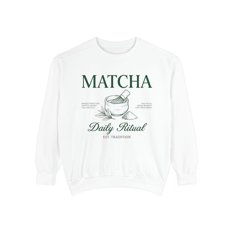 Matcha Daily Ritual - Graphic Crewneck Sweatshirt