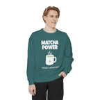 Matcha Power — Mug Graphic & Good Vibes Graphic Crewneck Sweatshirt