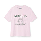 Matcha Daily Ritual Tee - Oversized Boxy T‑Shirt