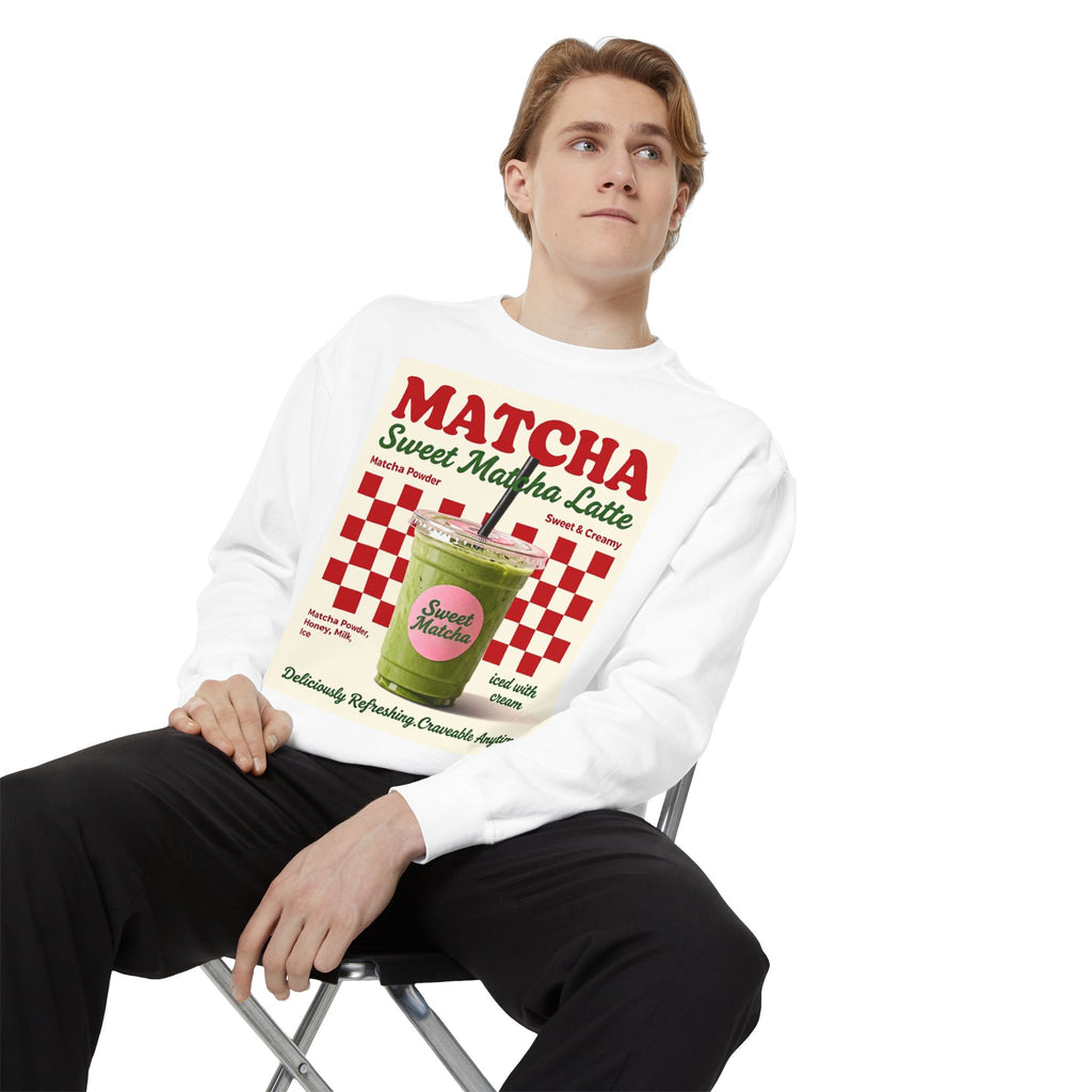 Matcha Latte — Sweet Matcha Café Crewneck Sweatshirt