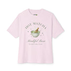 Matcha Mindful Brew Tee - Hot Matcha Oversized Boxy T‑Shirt