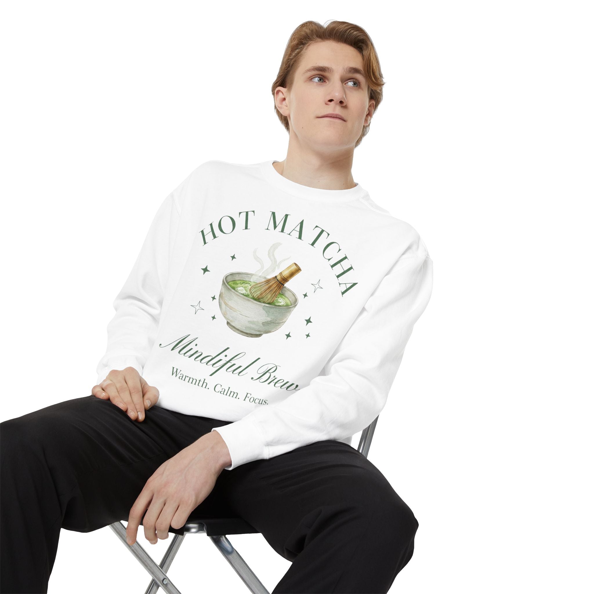 Hot Matcha — Crewneck Sweatshirt
