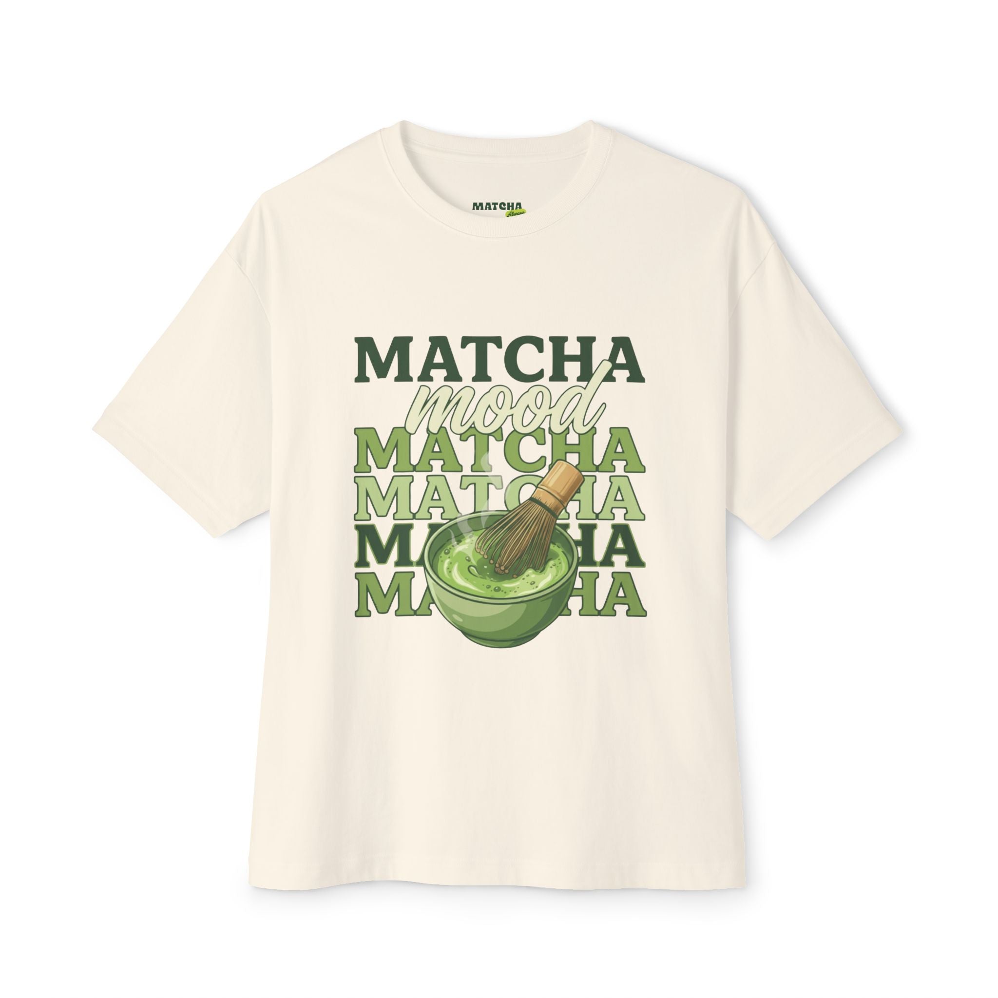 Matcha Mood Tee — Vintage Matcha Bowl Graphic T-Shirt