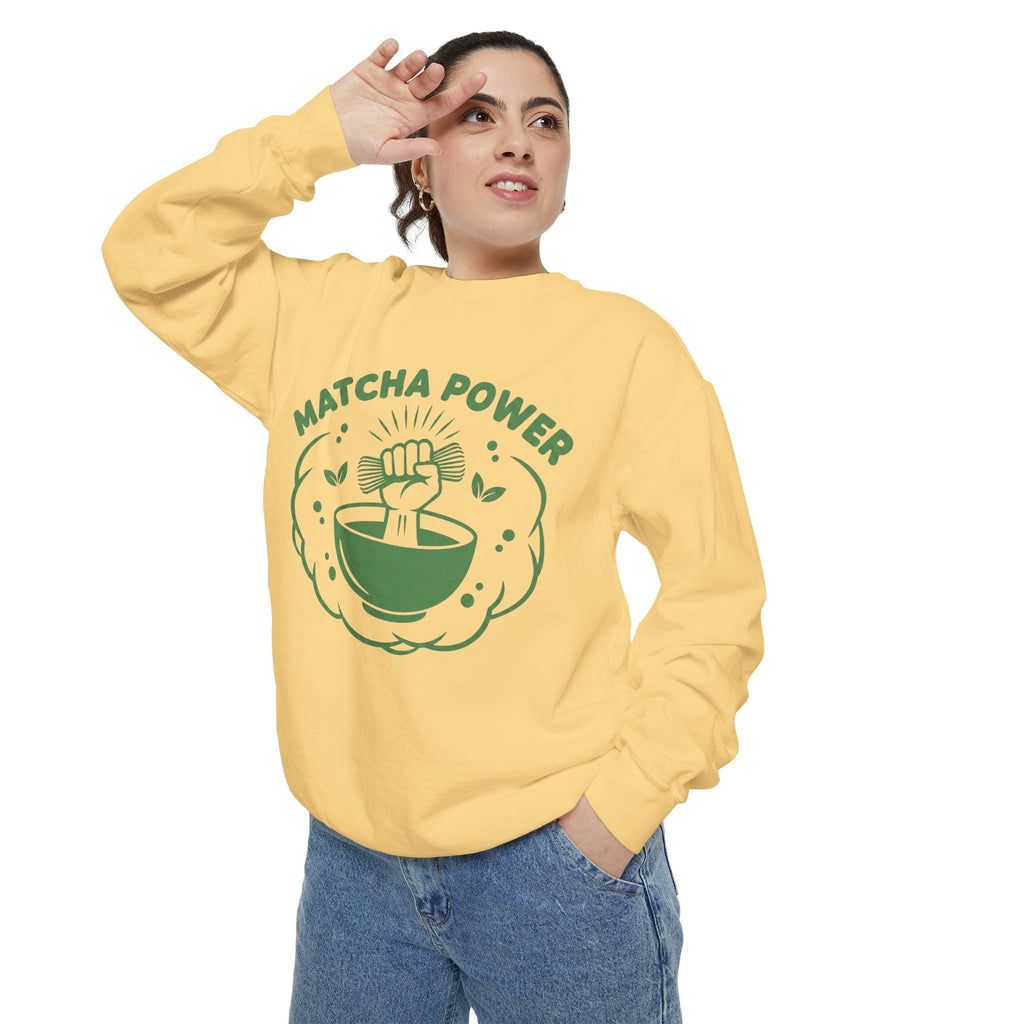 Matcha Power Sweatshirt - Crewneck Sweatshirt