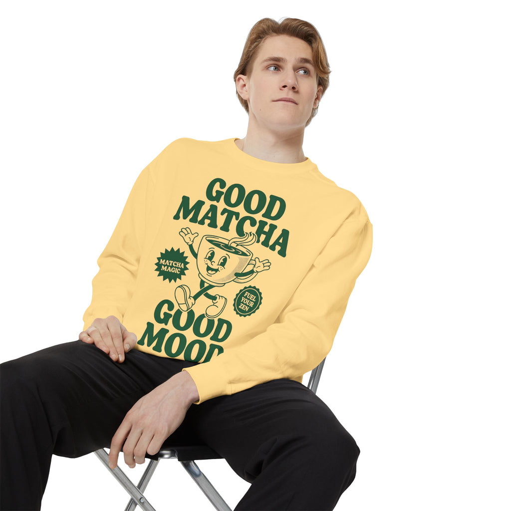 Good Matcha Good Mood - Graphic Crewneck Sweatshirt