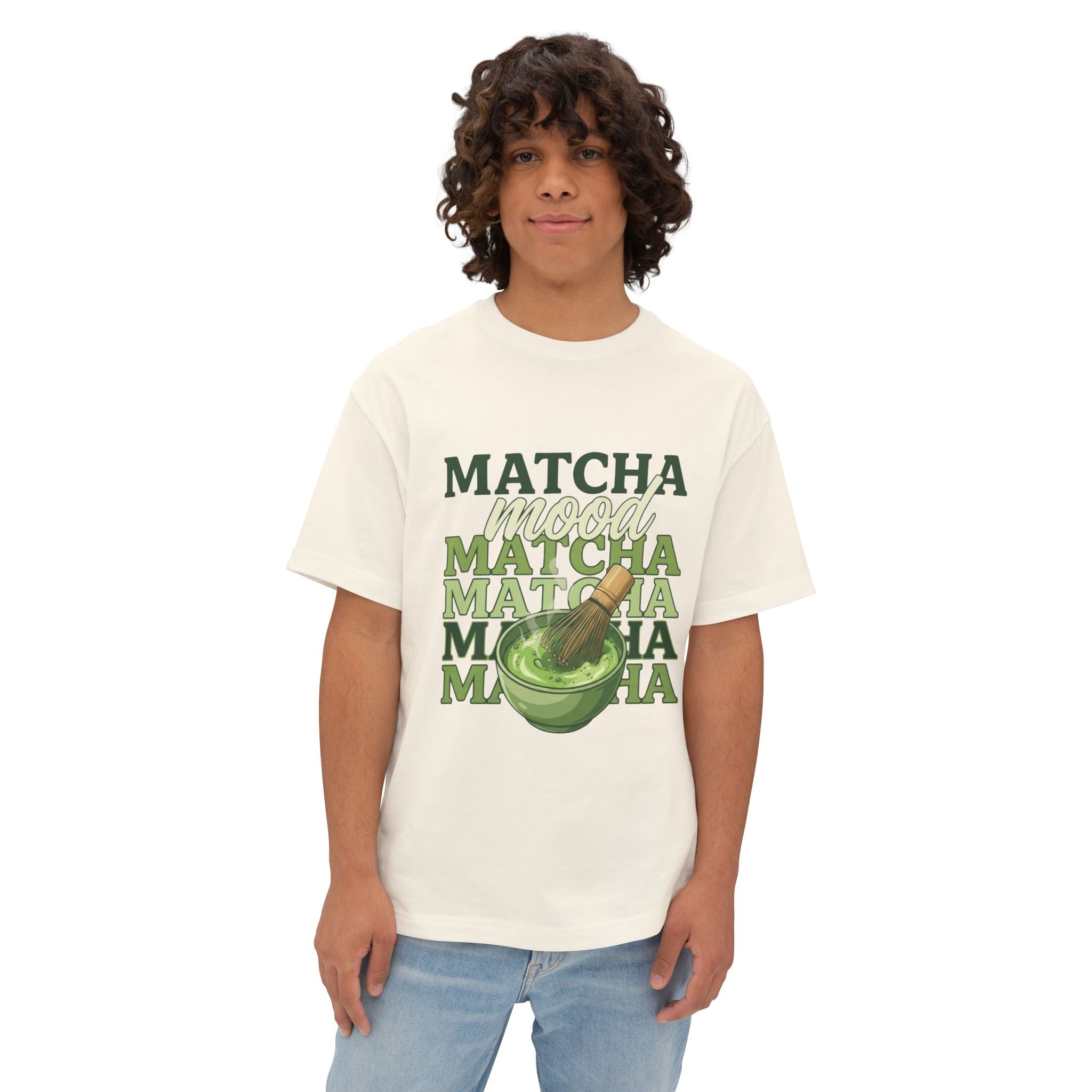 Matcha Mood Tee — Vintage Matcha Bowl Graphic T-Shirt