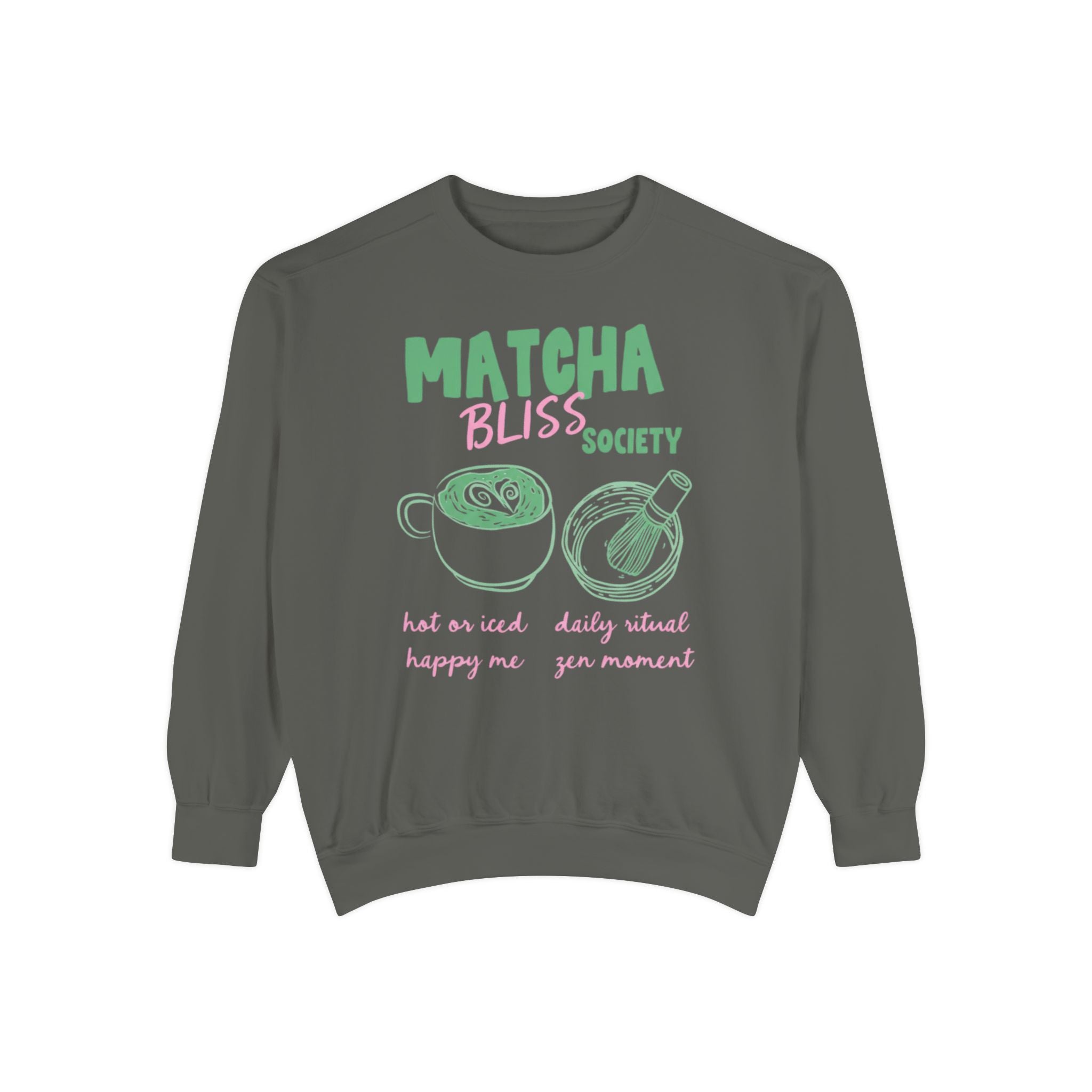 Matcha Bliss — Cozy Crewneck Sweatshirt