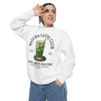 Matcha Latte Club Sweatshirt — Daily Green Routine Graphic Pullover