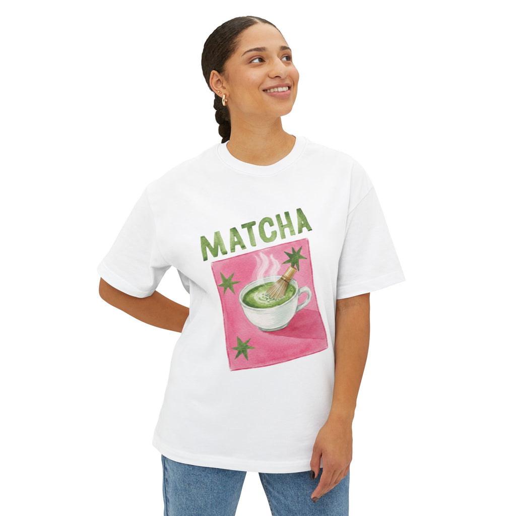 Matcha Graphic Tee - Vintage Tea Cup Design
