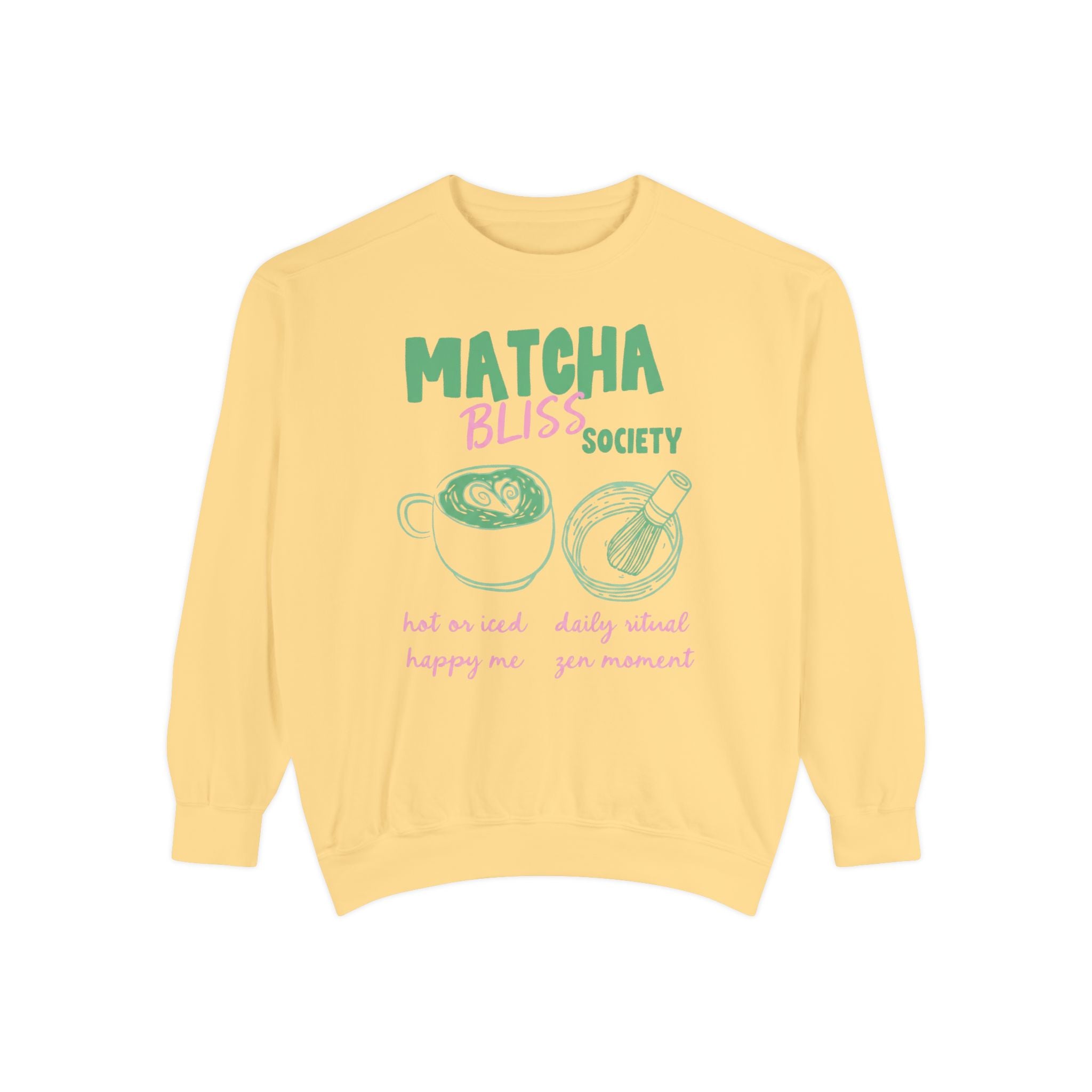 Matcha Bliss — Cozy Crewneck Sweatshirt