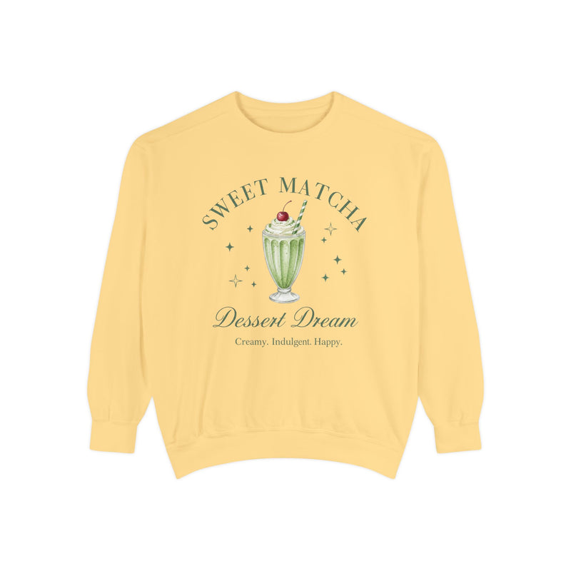 Sweet Matcha – Dessert Dream Cozy Crewneck Sweatshirt