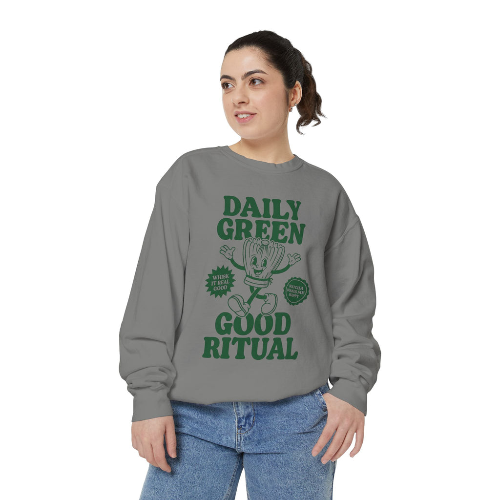 Daily Green Good Ritual - Graphic Crewneck Sweatshirt