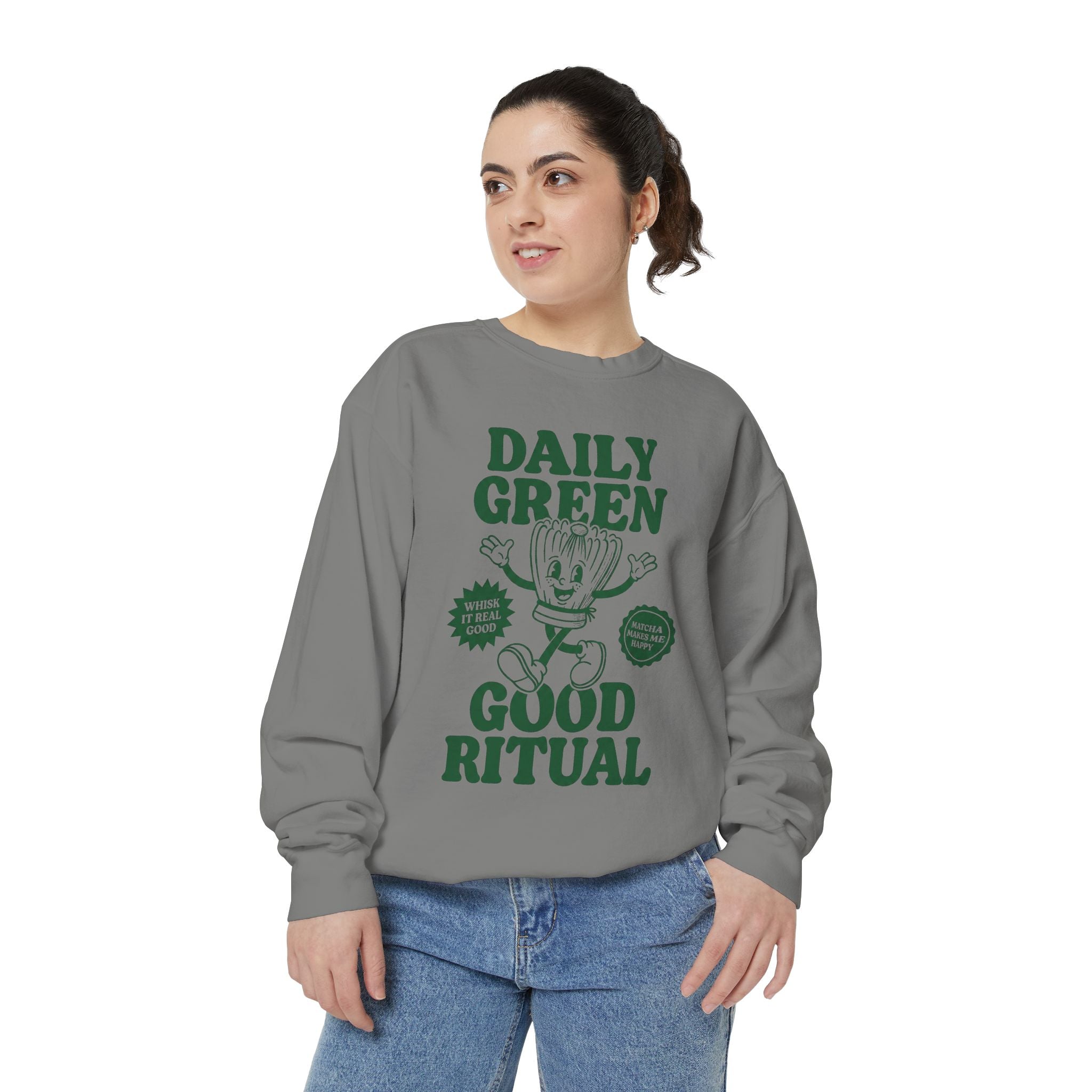 Daily Green Good Ritual - Graphic Crewneck Sweatshirt
