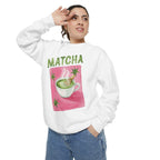 Matcha  — Cute Matcha Cup Graphic Crewneck Sweatshirt