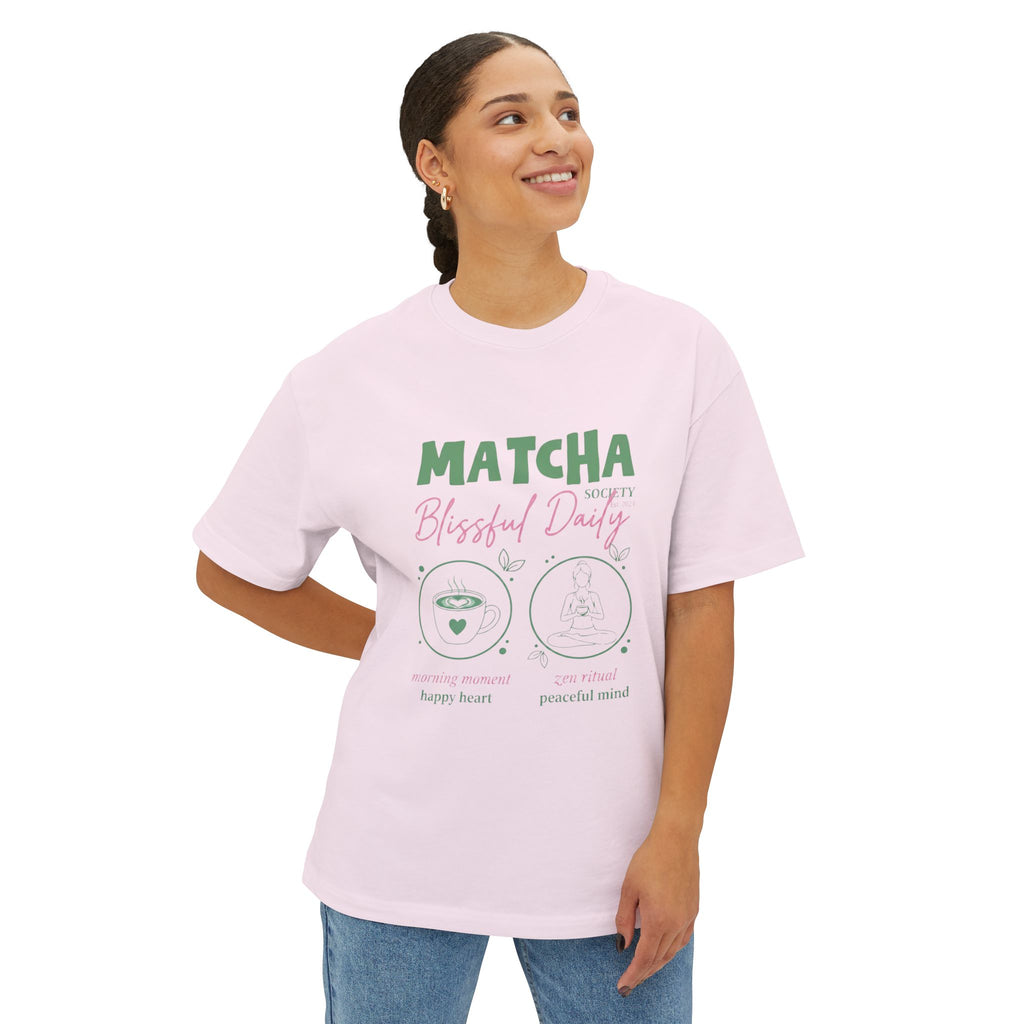Matcha Bliss Tee — Matcha Blissful Daily Oversized Graphic T-Shirt