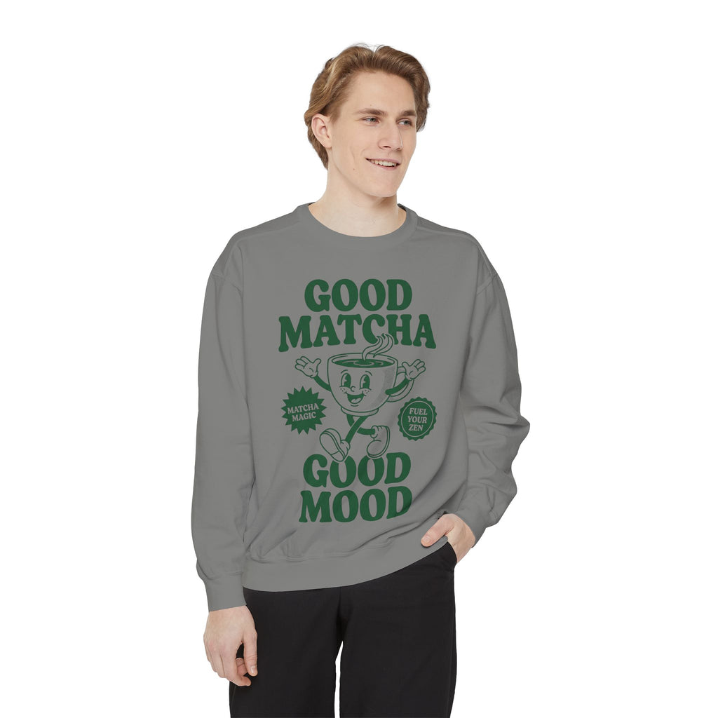 Good Matcha Good Mood - Graphic Crewneck Sweatshirt