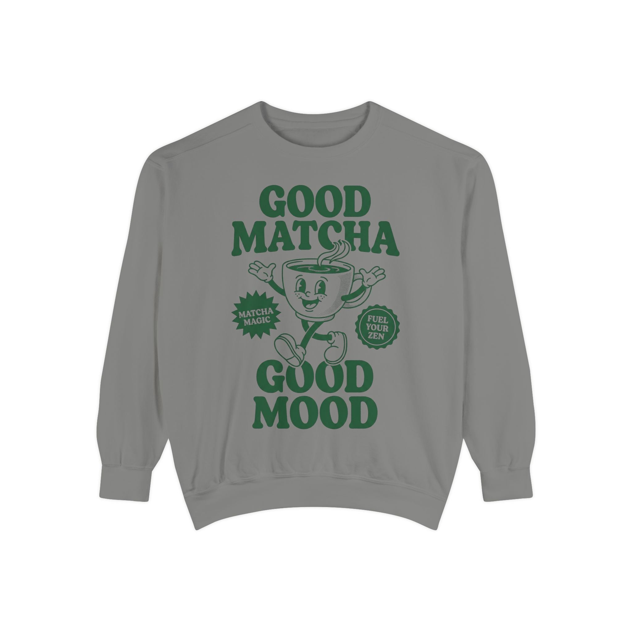 Good Matcha Good Mood - Graphic Crewneck Sweatshirt