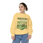 Matcha Mood Sweatshirt — Retro Matcha Tea Graphic Crewneck